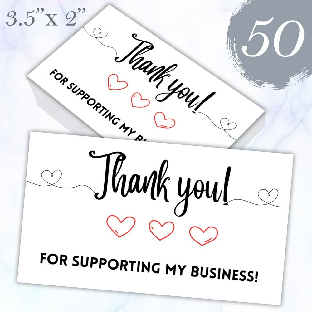 50 Thank You Cards